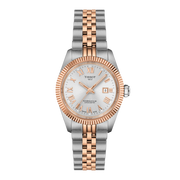 Tissot Ballade Powermatic 48 COSC 30 mm con cassa acciaio PVD oro rosa e quadrante silver sunray.